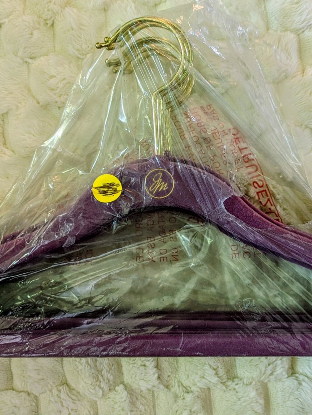 Joy Mangano Velvet No-Slip Children's Hangers - Set of 12 Purple! 💜 New!